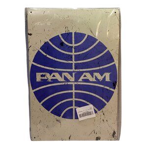 Nostalgic Pan Am Media Golden Era Pin Up Art Tin 12"x 8" Sign New
